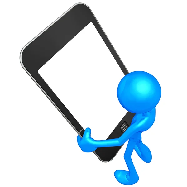 Dispositivo móvel de tela de toque — Fotografia de Stock