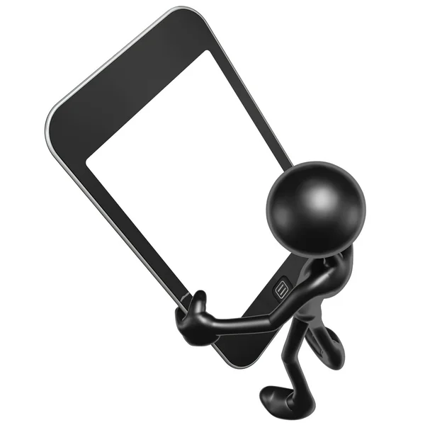 Мобильное устройство с сенсорным экраном — стоковое фото