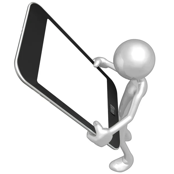 Mobilne urządzenie z ekranem dotykowym — Zdjęcie stockowe