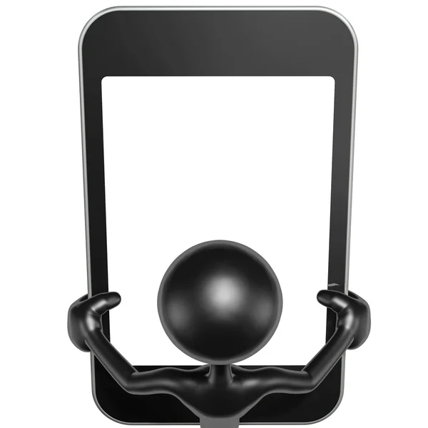 Dispositivo móvel de tela de toque — Fotografia de Stock