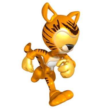 Mini altın adam kedi