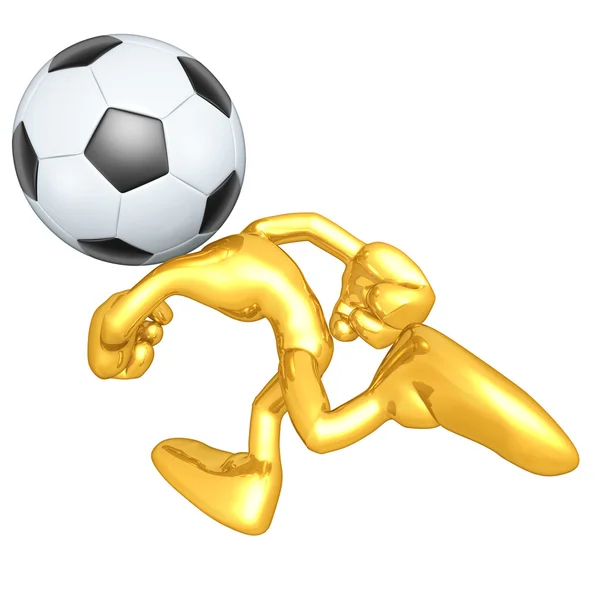 Міні О. Г. Футбольний футбол — стокове фото