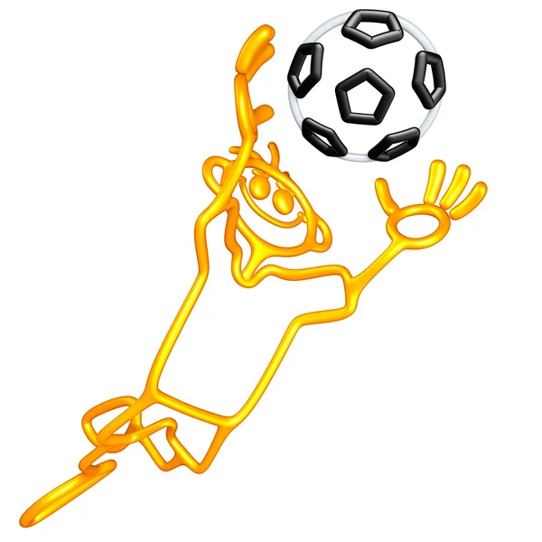 Doodle GuyZ Futebol Futebol — Fotografia de Stock