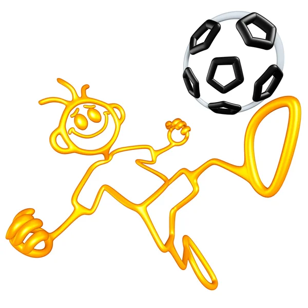 Doodle guyz voetbal voetbal — Stockfoto