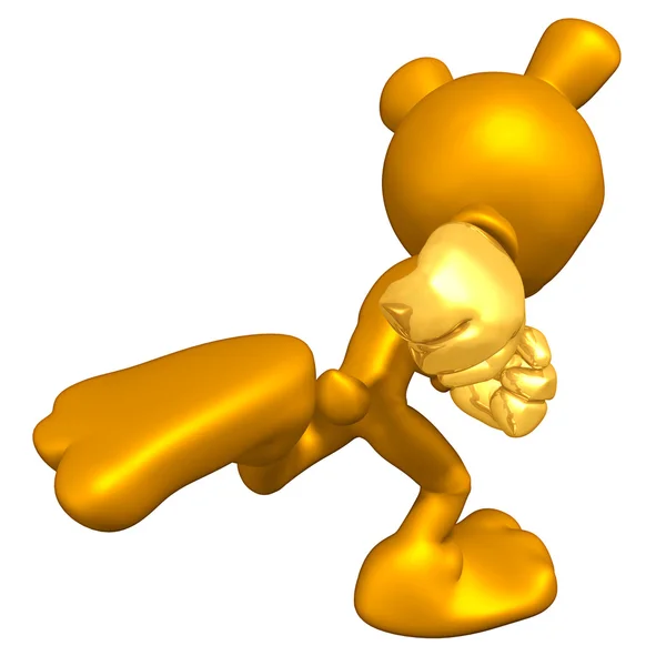 Mini Gold Guy Bear — Stock Photo, Image