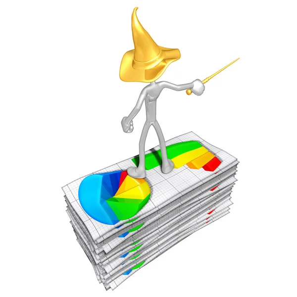 Business Reports Wizard — Stock Photo, Image