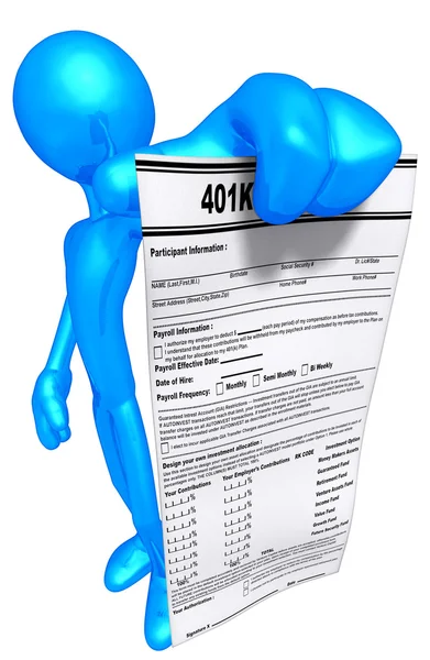 401k formulier — Stockfoto