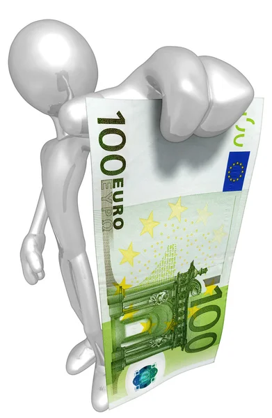 Man met geld — Stockfoto