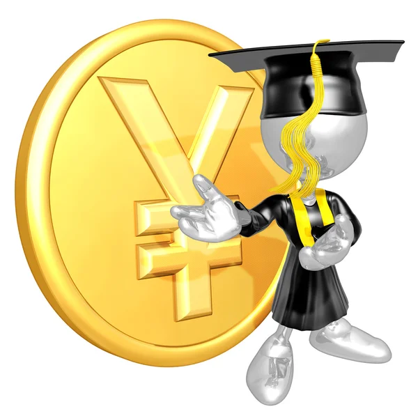 Mini O.G. Graduate With Gold Coin — Stock Photo, Image