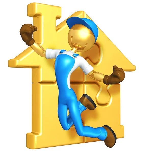 Arany Home Puzzle — Stock Fotó