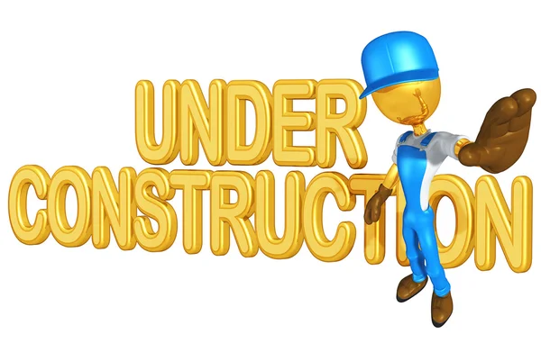 Under Construction Notice — Stock Photo, Image