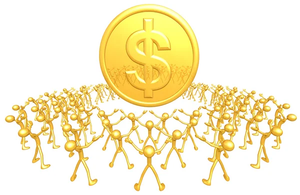 Společenství zlaté mince — Stock fotografie