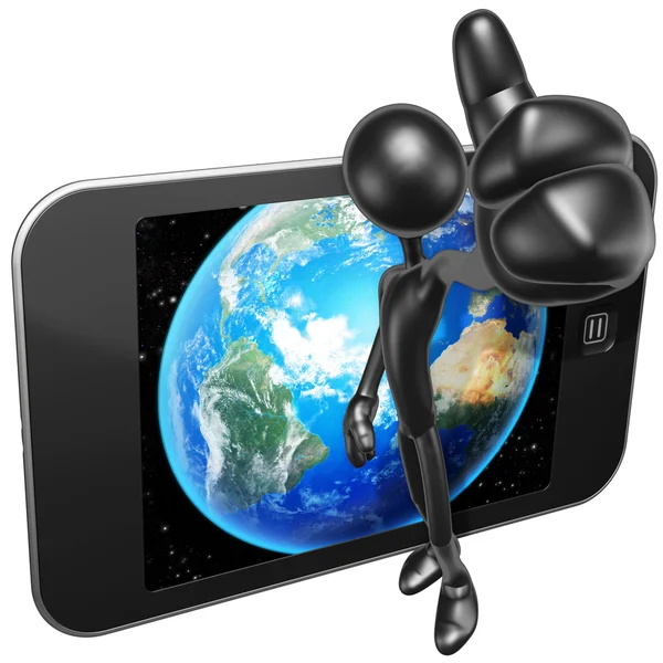 Touchscreen mobiele toestel — Stockfoto