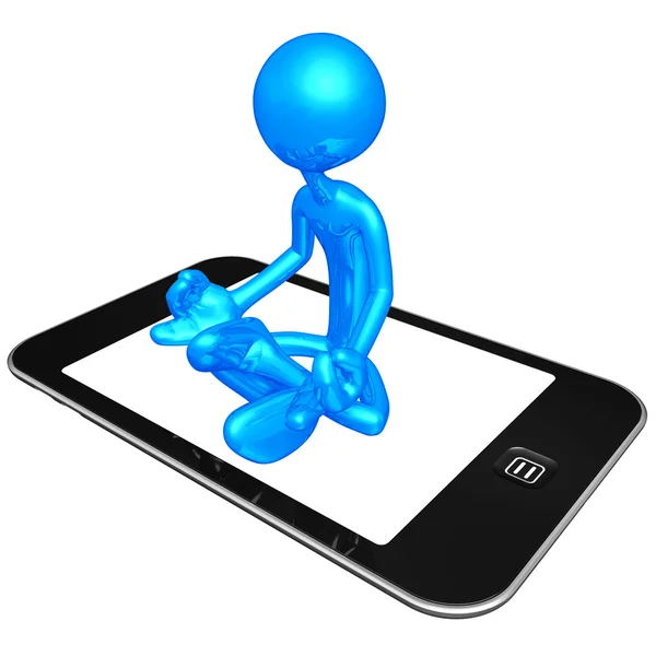 Mobiles Touchscreen-Gerät — Stockfoto