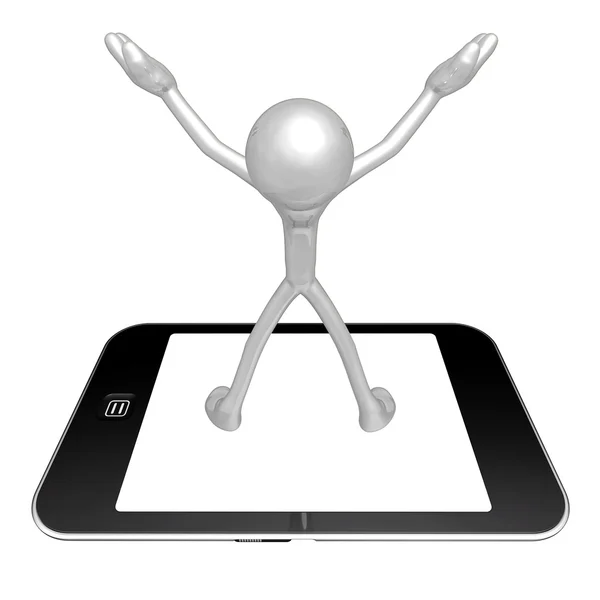 Dispositivo mobile touch screen — Foto Stock