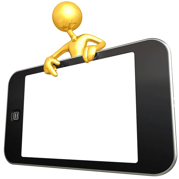 Mobilne urządzenie z ekranem dotykowym — Zdjęcie stockowe