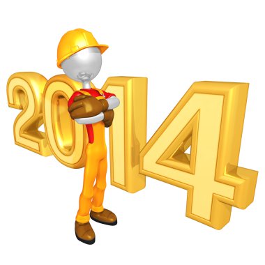 Yeni yıl 2014 altın