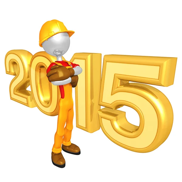 Ευτυχισμένο το νέο έτος 2015 χρυσή — Stok fotoğraf