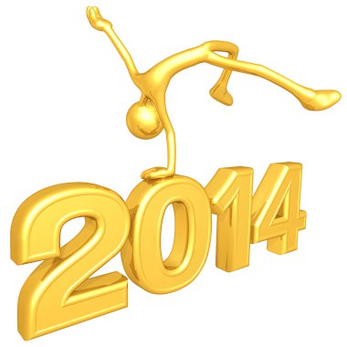 Yeni yıl 2014 altın