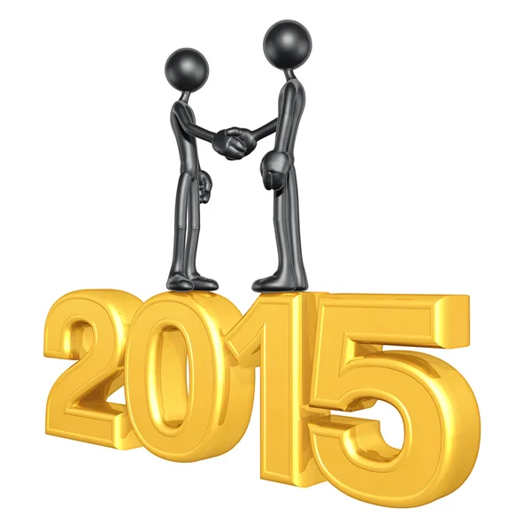Ευτυχισμένο το νέο έτος 2015 χρυσή — Stok fotoğraf