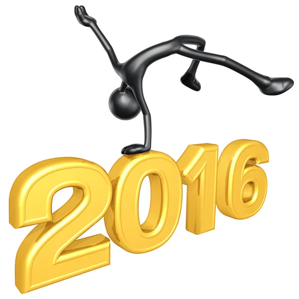 Feliz año nuevo de oro 2016 —  Fotos de Stock