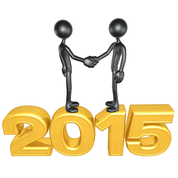 Šťastný nový rok 2015 zlaté — Stock fotografie