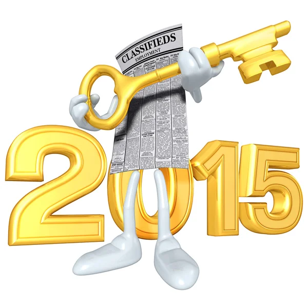 Feliz año nuevo de oro 2015 — Foto de Stock