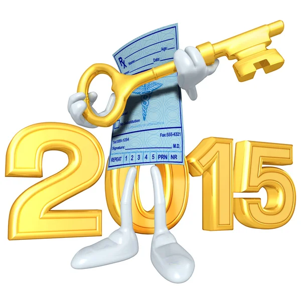 С новым, золотым 2015 годом! — стоковое фото