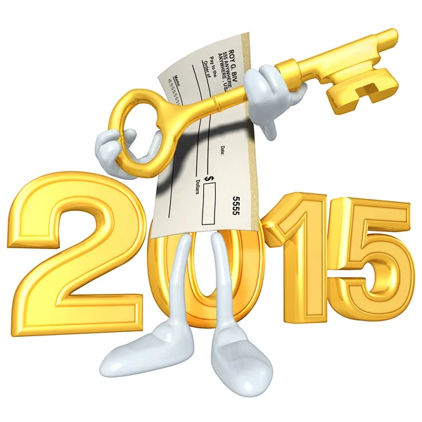 Bonne année dorée 2015 — Photo