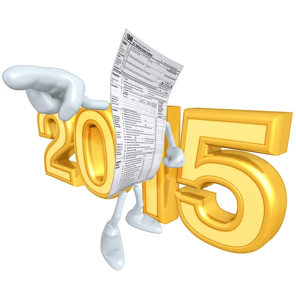 Šťastný nový rok 2015 zlaté Stock Fotografie
