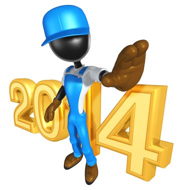 Yeni yıl 2014 altın Oluşturucu