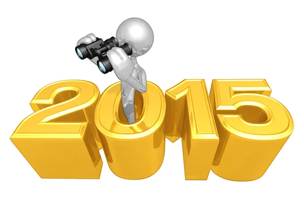 Gott nytt år guld 2015 — Stockfoto