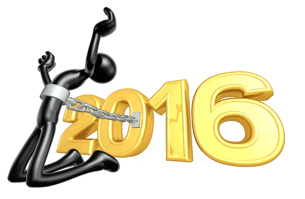 Feliz año nuevo de oro 2016 — Foto de Stock