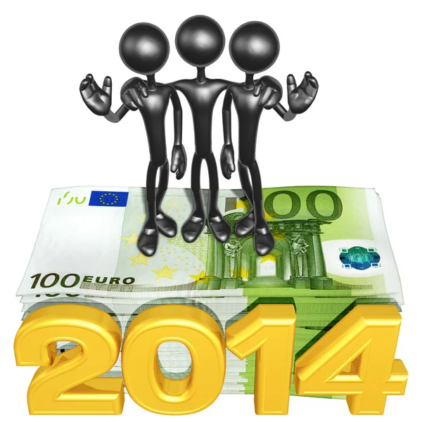 New Year 2014 Gold business — Stock Photo, Image