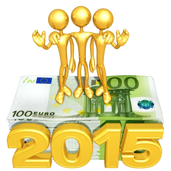 Happy new year golden business 2015 — Stock Photo, Image