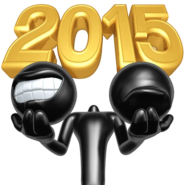 Happy new year golden 2015 — Stock Photo, Image