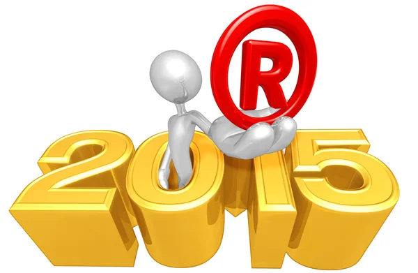 Registered Mark,  2015  Year — Stock Photo, Image