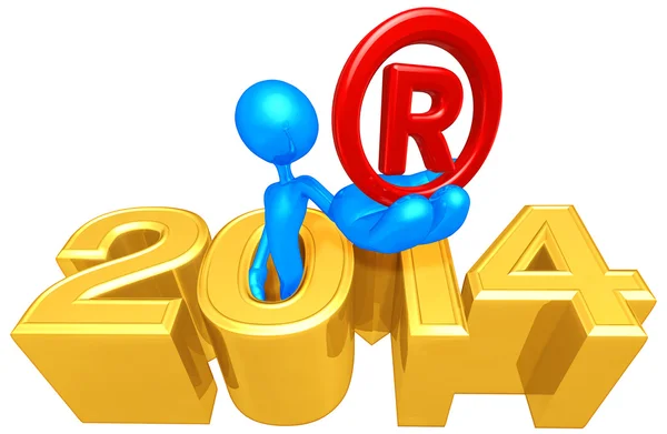 Registered Mark,  2014  Year — Stock Photo, Image