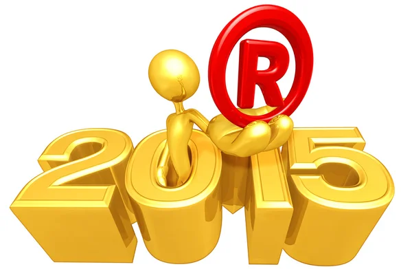 Registered Mark,  2015  Year — Stock Photo, Image