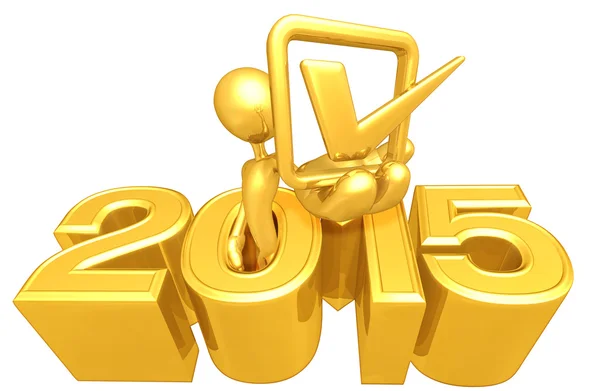 Check Mark,  2015  Year — Stock Photo, Image