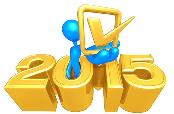 Check Mark,  2015  Year — Stock Photo, Image