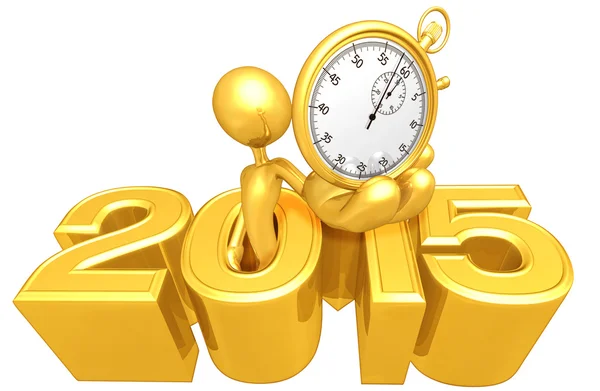 Stop Watch, 2015 Year — Stock Photo, Image