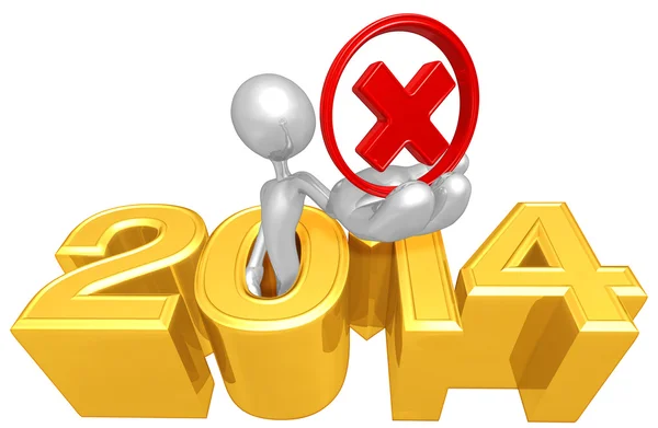 Rejected Symbol, 2014 Year — Stock Photo, Image