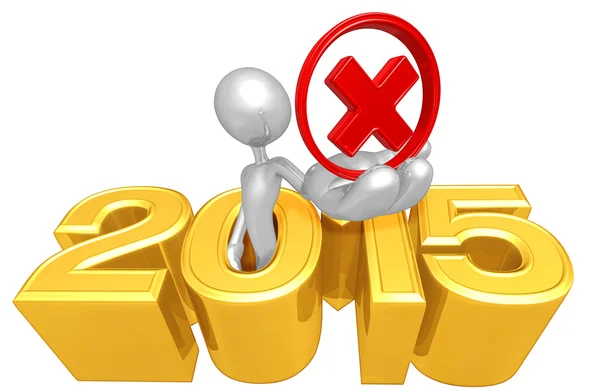 Rejected Symbol, 2015  Year — Stock Photo, Image