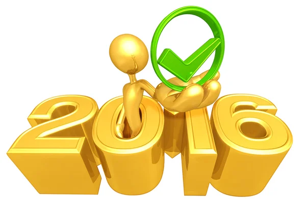 Approval Symbol,  2016 Year — Stock Photo, Image