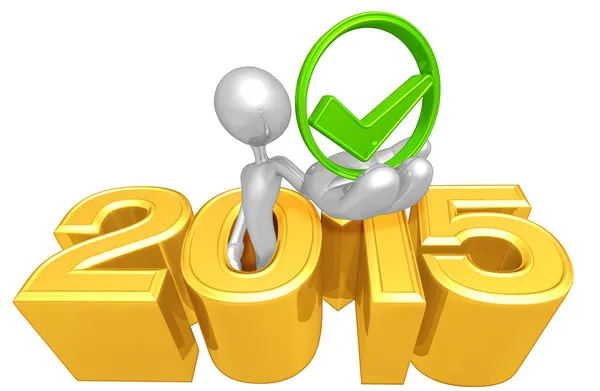 Approval Symbol, 2015  Year — Stock Photo, Image