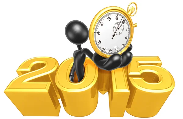 Stop Watch, 2015 Year — Stock Photo, Image