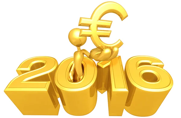 Σύμβολο του ευρώ, 2016 — Φωτογραφία Αρχείου