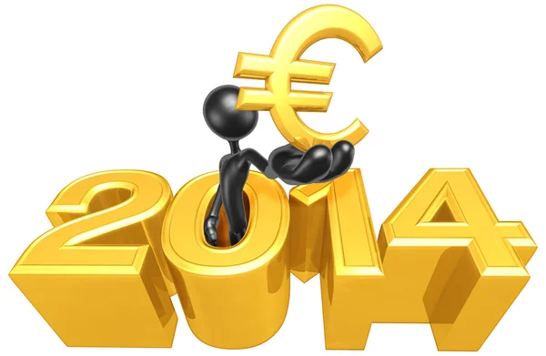 Euro-symbolen, 2014 — Stockfoto