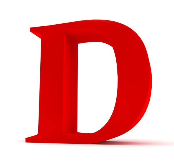 Алфавит с красной буквой . — стоковое фото